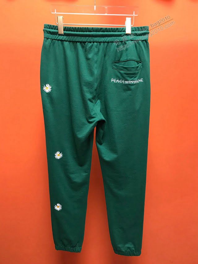 Peaceminusone男裝 2020新款刺繡衛褲 男士休閒長褲  tzy2508